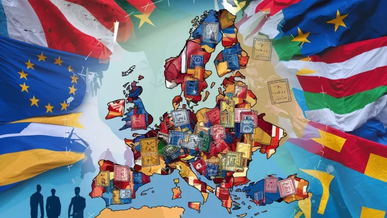 Header image showing European countries and flags for an article on citizenship by investment rule changes